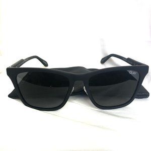 Quay Reckless MatteBlack Polarized Sunglasses NWOT